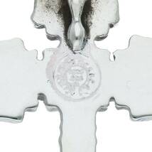 クロムハーツ Chrome Hearts FILIG/CROSS-XSM W/BALE/フィリグリークロスXSベイル wベイル/シルバーネックレストップ 中古 SS07_画像3