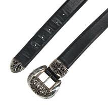 クロムハーツ Chrome Hearts BLT CLASSIC 3PC/クラシック3PC サイズ:30 レザーベルト 中古 SJ02_画像2