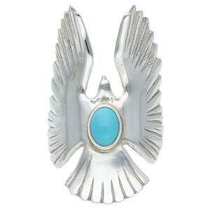  Goro's goro's turquoise attaching Eagle size :21 number ring used HJ08