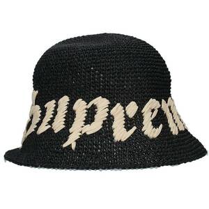 シュプリーム SUPREME 23SS Old English Straw Crusher Hat オールドイングリッシュストロークラッシャーハット帽子 中古 FK04