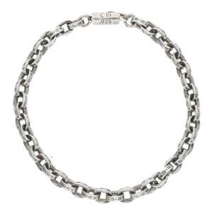 クロムハーツ Chrome Hearts PAPER CHAIN/ペーパーチェーン サイズ:7inch シルバーブレスレット 中古 SS07