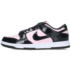 ナイキ NIKE WMNS Dunk Low Essential Black Patent Leather DJ9955-600 26.5cm ダンク ロー エッセンシャルスニーカー 中古 BS99