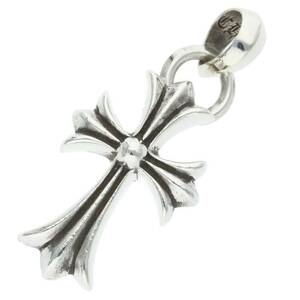 クロムハーツ Chrome Hearts CH CRS SML W/BALE/スモールCHクロスベイル Wベイル/シルバーネックレストップ 中古 SJ02