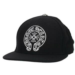 クロムハーツ Chrome Hearts TRUCKER CAP/トラッカーキャップ サイズ:7 1/2 ホースシュー刺繍クロスボール付ウール帽子 中古 SS13