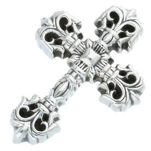 クロムハーツ Chrome Hearts FILIG/CROSS-XSM/フィリグリークロスXS ペンダント/シルバーネックレストップ 中古 OS06