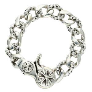 クロムハーツ Chrome Hearts FNCY CHN LNK/ファンシーリンククリップ サイズ:13LINK シルバーブレスレット 中古 NO05