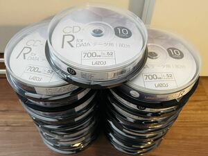 Lazos/CD-R データ用 80分/700MB/1-52倍速対応/10枚17ケース