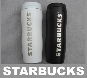 #STAR BUCKS 2 set black . white Starbucks postage : letter pack post service plus 520 jpy 