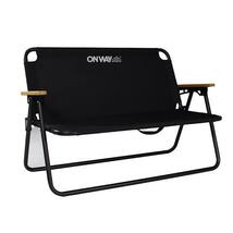 ONWAY SPORTS 2WAYベンチチェア ブラック OW-130 アウトドアチェア 折畳チェア 2人掛け椅子 クッションカバー付き キャリーケース付き 6_画像3