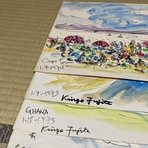 真作保証 藤田謹三 Kinzo Fujita 水彩画 20枚まとめて　風景画 ローマン派美術協会 ベネチア 内閣総理大臣賞　珍品 美品 絵画 古画 肉筆画_画像9