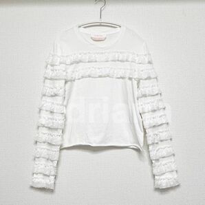 ＜See by Chloe＞ フリルカットソー 白 ホワイト M