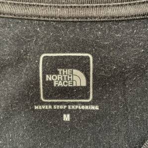 X ▼ 都会のアウトドアウェア '着心地抜群' The North Face ノースフェイス ストレッチ 半袖 ロゴプリント Tシャツ size:M メンズ BLKの画像6