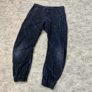 X ▼ 都会のカジュアルウェア '履き心地抜群' G-STAR RAW ジースターロウ TAPERED ストレッチ コットン ジョガーパンツ size:29 NAVY