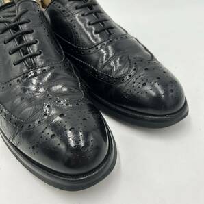 E ■ 極上レザー使用 '人気モデル' REGAL リーガル 本革 ビジネスシューズ 革靴 26cm 紳士靴 ウィングチップ 内羽根式 メダリオン BLACK の画像4