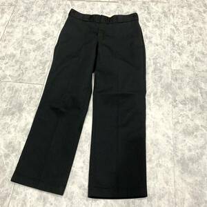 L ▼ 人気モデル!! '履き心地抜群' Dickies ディッキーズ 874BKコットン ワークパンツ チノパン size:32 メンズ ボトムス BLACK