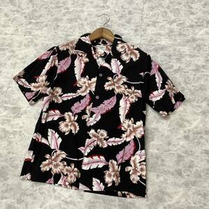 I▼ ビンテージ / 着心地抜群！! 'HAWAII製' SUNMARI FASHIONS サンマリファッションズ 80s-90s 半袖 オープンカラー アロハシャツ size:L