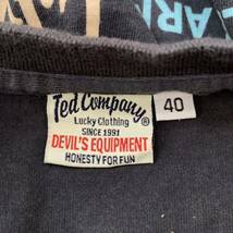 FF ▼ 都会のカジュアルウェア '着心地抜群' TED COMPANY テッドカンパニー TEDMAN コットン100% 長袖 Tシャツ / カットソー size:40 _画像7