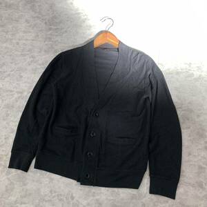 FF ▼ 都会のカジュアルウェア '日本製' Paul Smith Collection ポールスミス コットン100% 長袖 ボタン カーディガン size:M メンズ NAVY