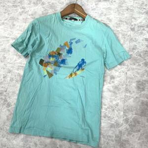 OO ▼ 都会のカジュアルウェア '着心地抜群' Paul Smith ポールスミス コットン100% 半袖 プリント Tシャツ / カットソー size:M メンズ