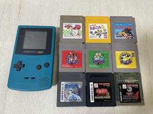 任天堂　GAME BOY COLOR　ゲームボーイカラー　CGB-001　ソフト９本