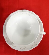 g_t X120 陶器 Noritake ノリタケ ボーンチャイナ一カップ&ソーサー６客揃　一般的な陶器に比べて倍、強度が強いといわれます。_画像3