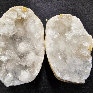 S-125 天然石 原石 モロッコ産 割れているジオード 水晶ジオードの画像4