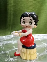 g_t W817 昭和レトロ 陶器人形　bettyboop ベティブープ　一つは貯金箱もう一つは昔はピアノがありました。ピアノを弾くベティブープ_画像5