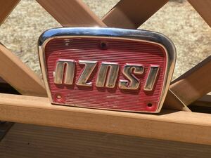 ISUZU Isuzu Vintage эмблема 50 годы 60 годы DISEL дизель автобус грузовик металлизированный экстерьер детали custom металлический редкий очень редкий 