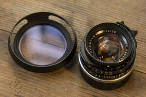 OH済 ライカ Leica Summilux-M 35mm F1.4　ブラック　純正フード　第2世代　2nd
