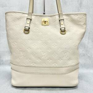 1円1円〜美品 LOUIS VUITTON ルイヴィトン　モノグラム　アンプラント　シタディンPM　GD金具　M40554　CA0182　ホワイト