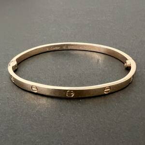 1円〜　Cartier ラブ SM PG　ピンクゴールド AU750 ブレスレット　バングル　ラブブレス　