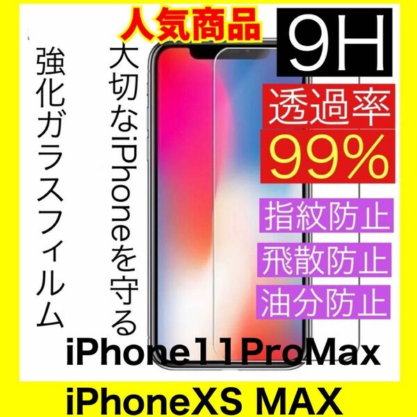 iPhone11Pro Max/XSMax兼用　ガラスフィルム