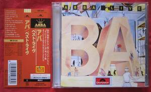 ■アバ（ABBA）/　ベスト・ライヴ　/　国内盤帯付きCD　