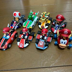 マリオカート マリオ クッパ キノピオ ベビーマリオ ヨッシー フィギュア ミニカー