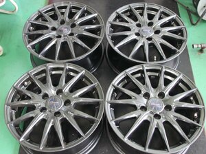 中古ホイール 16インチ 6.5J Weds VELVA SPORT Z ウェッズ ヴェルヴァ スポルト 5.114.3 4本セット