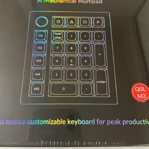 未開封　キークロン　Keychron Q0 Plus ナンバー パッド 茶軸　ブラック テンキー