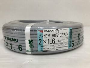 YAZAKI arrow cape soft EM 600V EEF/F 2×1.6mm 100m unused goods syvvf074757