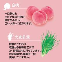 白桃青汁 × 乳酸菌　大容量　36袋　白桃味　日本薬健　①_画像8