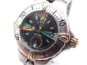 1 jpy ~*EBEL Ebel QZ lady's wristwatch SPORTWAVE spo - wave E6012521smoseko Date rotation bezel /52555950-20