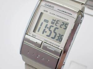 稼働品☆1000円～☆CASIO カシオ QZ メンズ腕時計 ILLUMINATOR イルミネーター A200 アラーム クロノグラフ デジタル文字盤/89935