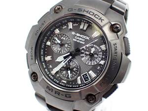  operation goods *1 jpy ~*CASIO Casio radio wave solar men's wristwatch MRG-7500BJji- shock MR-G titanium black face Date /41223-15