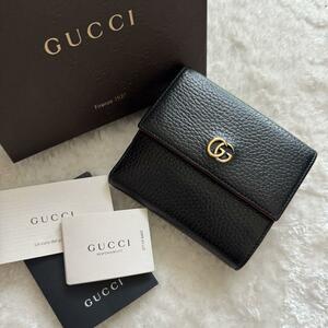 【限定価格】 157 GUCCI グッチ マーモント 2つ折り 財布