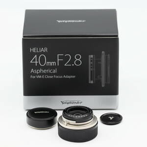 新品級 | Voigtlander フォクトレンダー HELIAR 40mm F2.8 Aspherical VM シルバー #3442