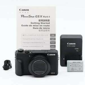 極上品 | Canon キヤノン PowerShot G5 X Mark II ブラック 1.0型センサー/F1.8レンズ/光学5倍ズーム PSG5XMARKII #3447