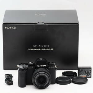 ショット数1067回 極上品 | FUJIFILM フジフイルム ミラーレスデジタルカメラ X-S10 レンズキット(XC15-45) F X-S10LK-1545 ブラック #3465