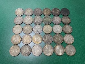 [30 sheets ]. 10 sen old coin silver coin phoenix commemorative coin . 10 sen silver coin Japan old coin collection 