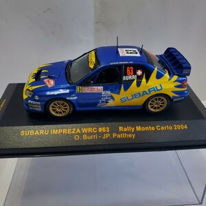 IXO イクソ 1 /43「SUBARU IMPREZA WRC #63 RALLY MONTE CARLO 2004 」スバル インプレッサ ラリー モンテカルロ 新品未使用 340