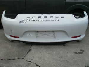 Porsche ポルシェ 911 991 Carrera カレラ GTS 純正 リアバンパー 白系 ディフューザー等付き 99150541104/06/28 m0675 