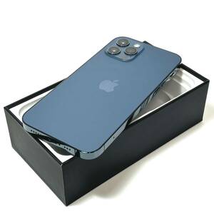 [ beautiful goods ]AppleliPhone 12 Pro 256GBlSIM free l maximum battery capacity 83%l Pacific blue l operation verification settled l special delivery shipping possible 