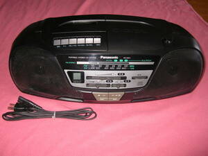 パナソニック CDラジオカセット シルバー RX-DT36-S
